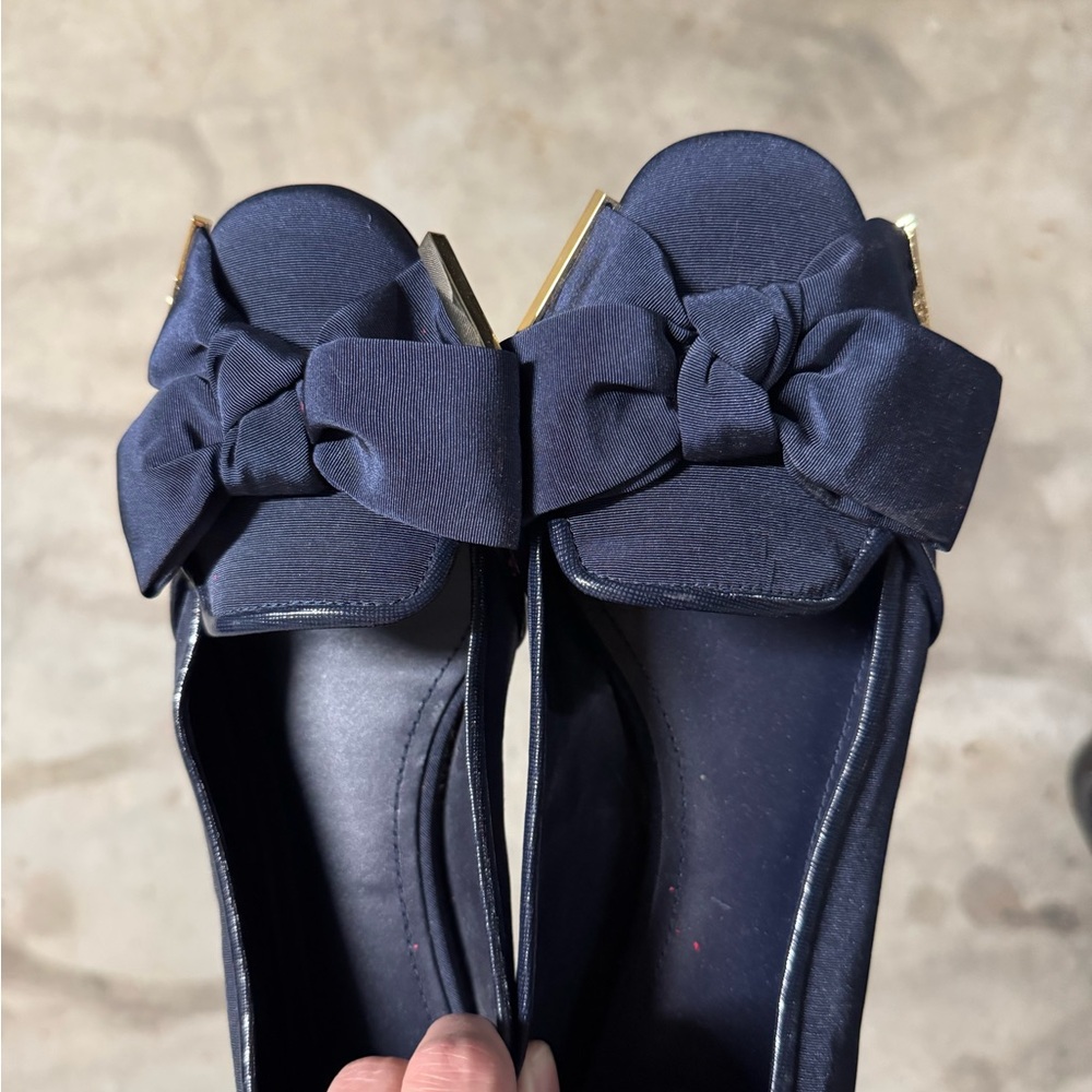 Tory Burch Navy Bow Women's Shoes